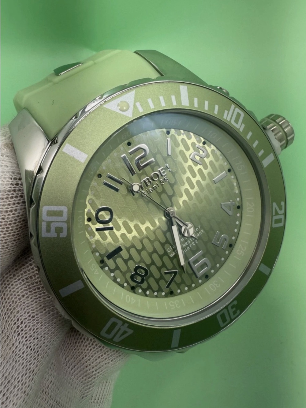 Kyboe Giant Mariner 55mm green 10atm quartz watch KY.55-042.15 Unisex
